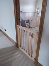 Load image into Gallery viewer, Bespoke made to measure Wooden Stair Gate
