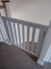 Load image into Gallery viewer, Bespoke made to measure Wooden Stair Gate
