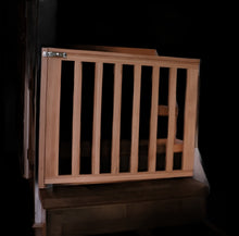 Load image into Gallery viewer, Bespoke made to measure Solid Oak Stair Gate
