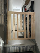 Load image into Gallery viewer, Bespoke made to measure Wooden Stair Gate
