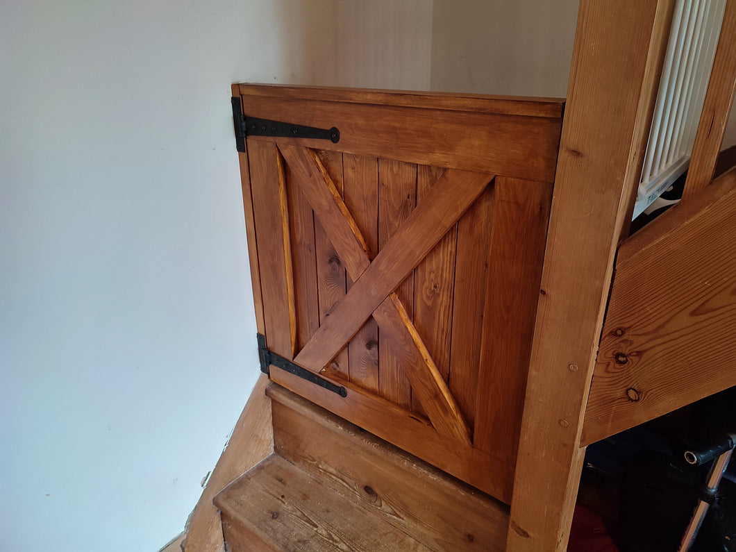 Bespoke made to measure Farmhouse Stair gate for Pet/children