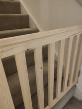 Load image into Gallery viewer, Bespoke made to measure Wooden Stair Gate
